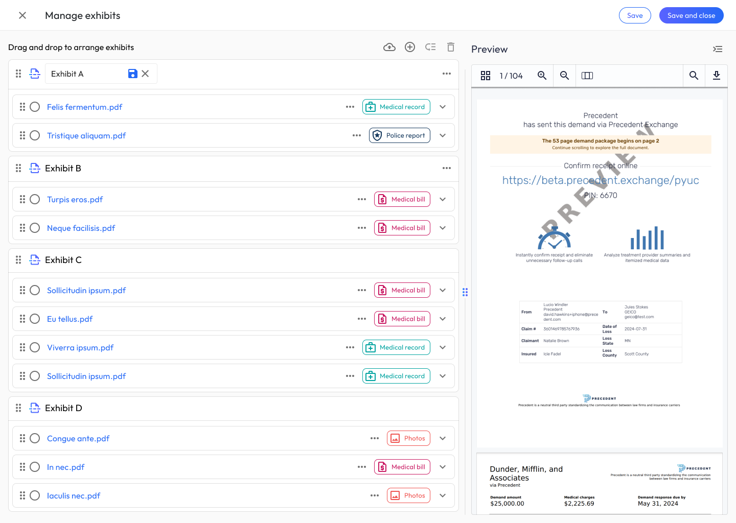 Case Intelligence — expanded analysis with demand preview