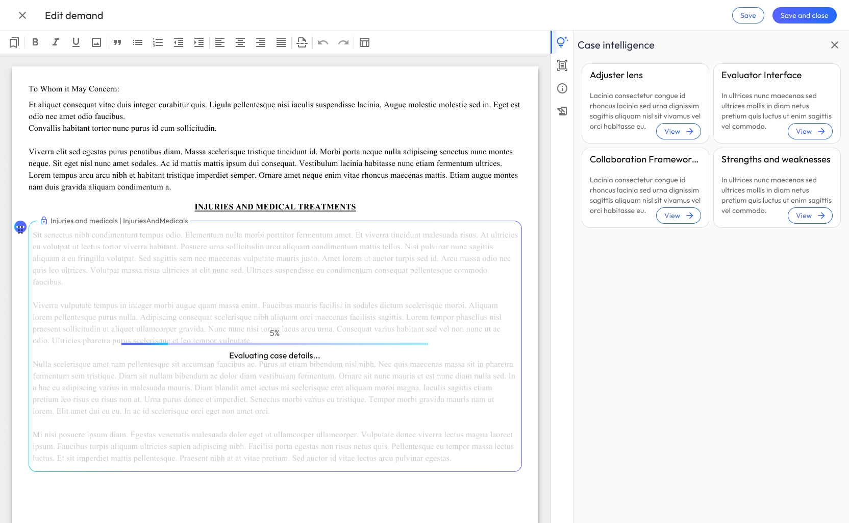 Narrative review and refinement — screen 3